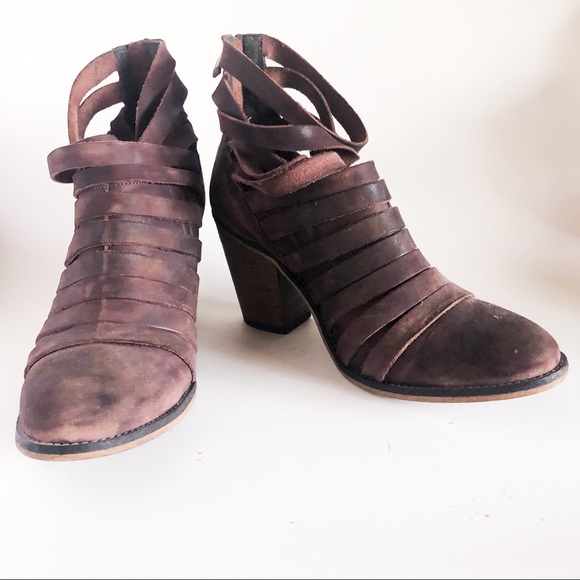 Free People Strappy Ankle Boots 9.5 - Picture 2 of 9